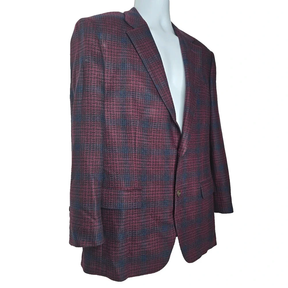 Bonobos Leomaster Capritex Standard Fit Blazer Sport Coat Men's 42R Burgundy
